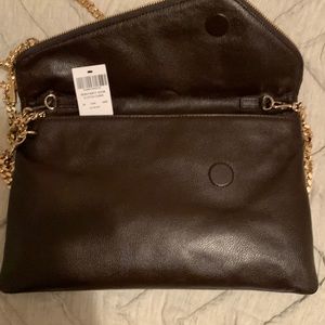 Henry Bendell clutch brown long chain. Convertible. Never used with tag